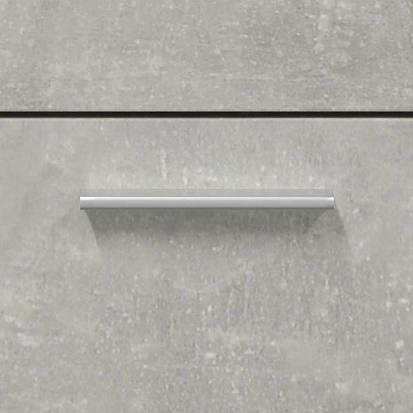Badkamerkast met spiegel bewerkt hout betongrijs 9