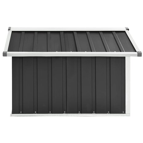 Overkapping voor robotmaaier 92x97x63 cm staal antracietkleurig 5