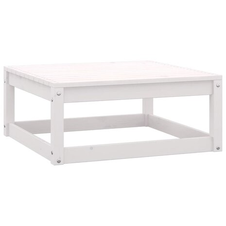 3-delige Loungeset massief grenenhout wit 8