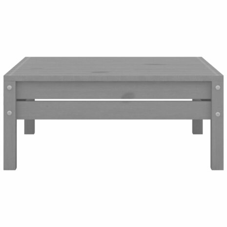 3-delige Loungeset massief grenenhout grijs 7