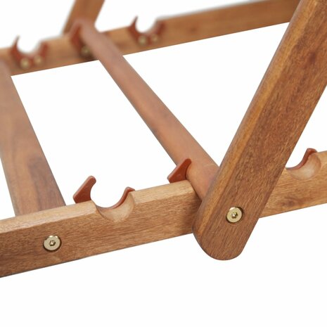 Strandstoel inklapbaar stof en houten frame grijs 9