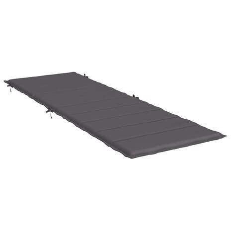 Ligbedkussen 186x58x3 cm oxford stof antracietkleurig 4