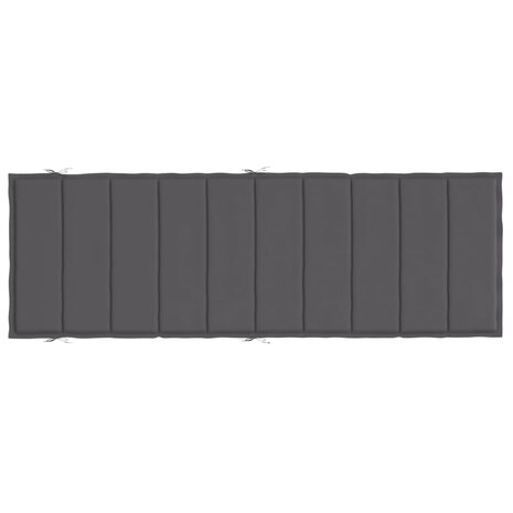 Ligbedkussen 186x58x3 cm oxford stof antracietkleurig 5