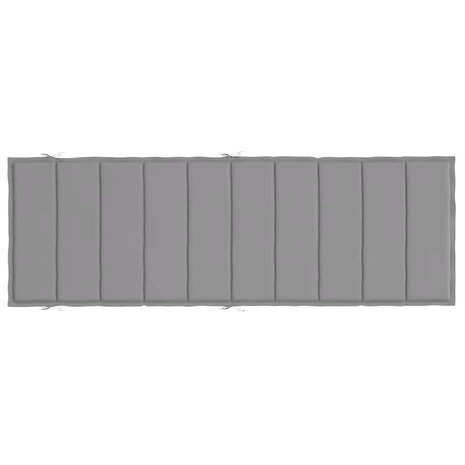 Ligbedkussen 186x58x3 cm oxford stof grijs 4
