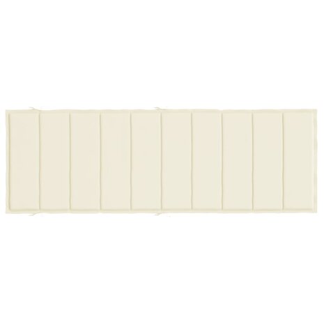 Ligbedkussen 186x58x3 cm oxford stof crèmekleurig 4