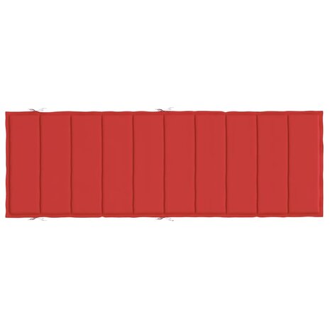 Ligbedkussen 186x58x3 cm oxford stof rood 5