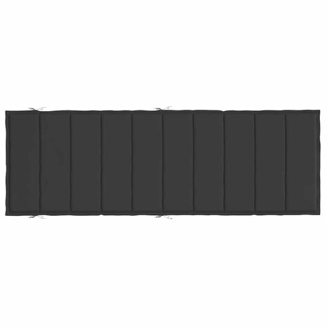 Ligbedkussen 186x58x3 cm oxford stof zwart 5