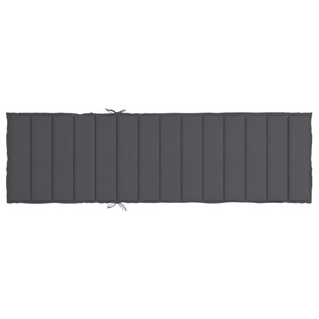 Ligbedkussen 200x50x3cm oxford stof antracietkleurig 5