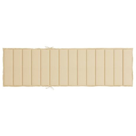 Ligbedkussen 200x60x3 cm oxford stof beige 5