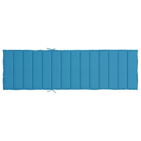 Ligbedkussen 200x70x3 cm oxford stof blauw 5
