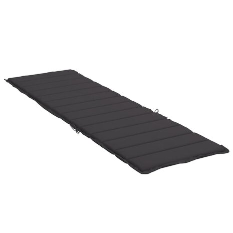 Ligbedkussen 200x70x3 cm oxford stof zwart 4
