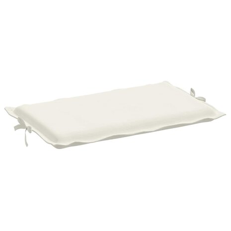 Ligbedkussen 186x58x3 cm stof gemêleerd crèmekleurig 5