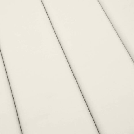 Ligbedkussen 186x58x3 cm stof gemêleerd crèmekleurig 8