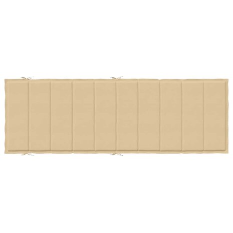 Ligbedkussen 186x58x3 cm stof gemêleerd beige 6