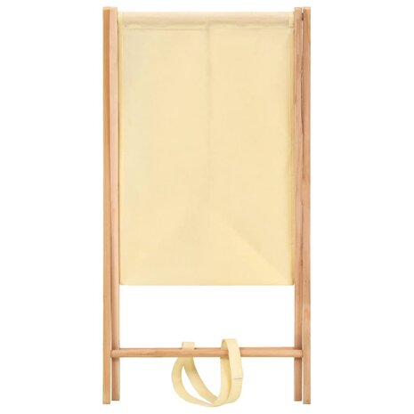 Wasmand 42x41x64 cm cederhout en stof beige 4