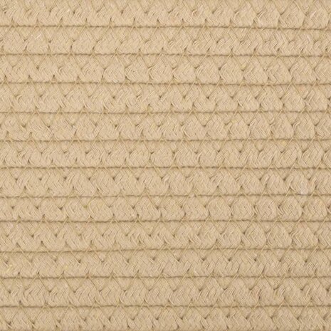 Wasmand Ø 55x36 cm katoen beige en wit 7
