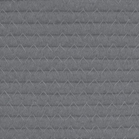 Wasmand Ø 60x36 cm katoen grijs en wit 7