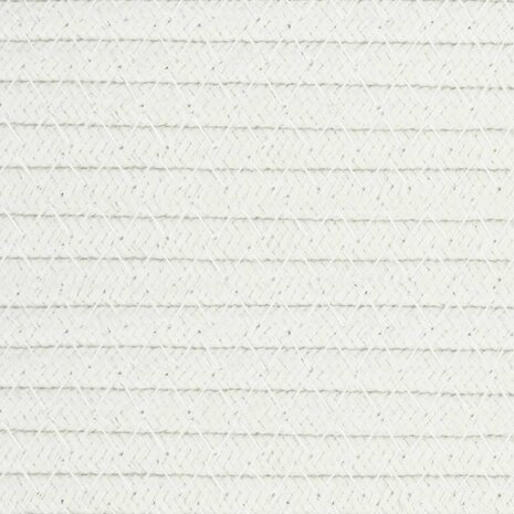 Wasmand Ø 60x36 cm katoen grijs en wit 8