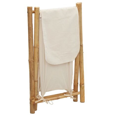 Wasmand 45x55x63,5 cm bamboe crèmewit 7