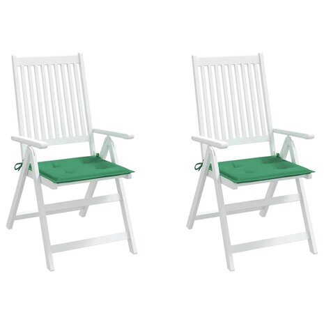 Tuinstoelkussens 2 st 40x40x3 cm oxford stof groen 4