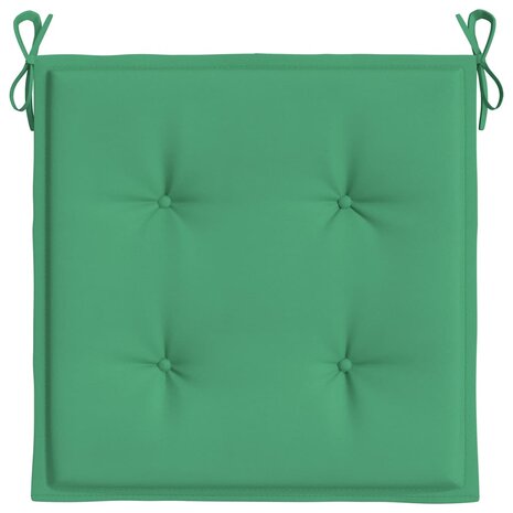 Tuinstoelkussens 2 st 40x40x3 cm oxford stof groen 6