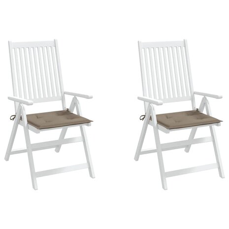 Tuinstoelkussens 2 st 40x40x3 cm oxford stof taupe 4
