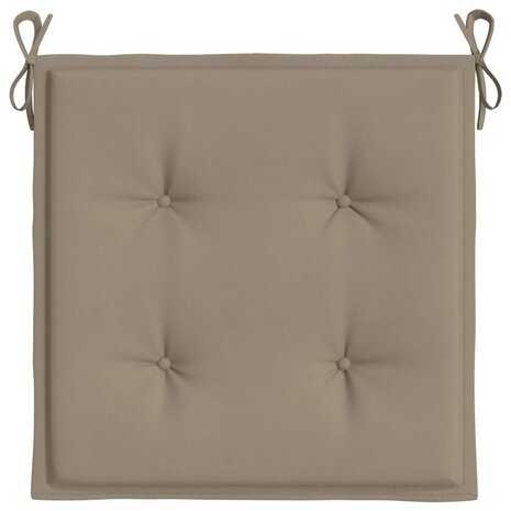 Tuinstoelkussens 2 st 40x40x3 cm oxford stof taupe 6