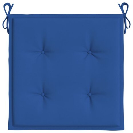 Tuinstoelkussens 2 st 40x40x3 cm oxford stof koningsblauw 6
