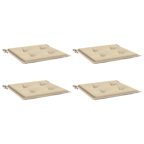 Tuinstoelkussens 4 st 50x50x3 cm oxford stof beige 3