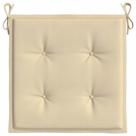 Tuinstoelkussens 4 st 50x50x3 cm oxford stof beige 6