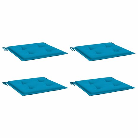 Tuinstoelkussens 4 st 50x50x3 cm oxford stof blauw 3