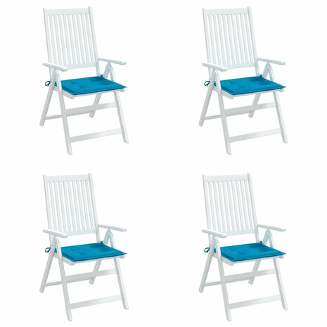 Tuinstoelkussens 4 st 50x50x3 cm oxford stof blauw 4