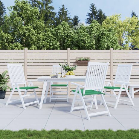 Tuinstoelkussens 4 st 50x50x3 cm oxford stof groen 1