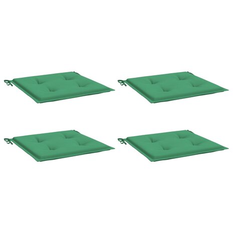 Tuinstoelkussens 4 st 50x50x3 cm oxford stof groen 3