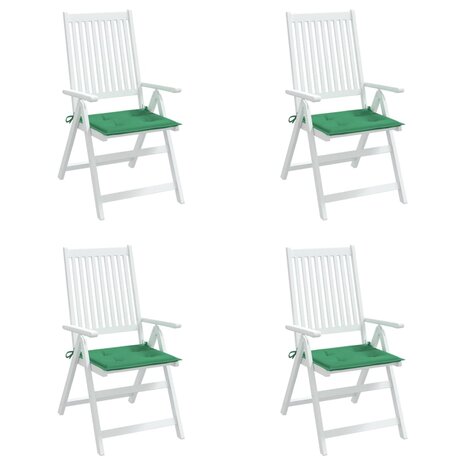 Tuinstoelkussens 4 st 50x50x3 cm oxford stof groen 4