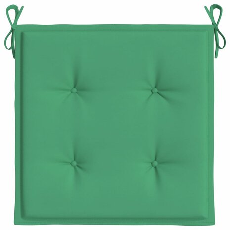 Tuinstoelkussens 4 st 50x50x3 cm oxford stof groen 6