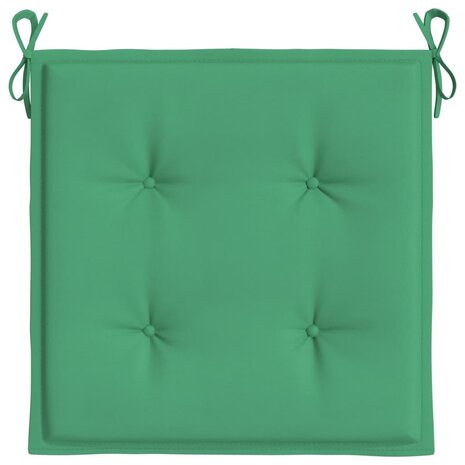 Tuinstoelkussens 6 st 50x50x3 cm oxford stof groen 6
