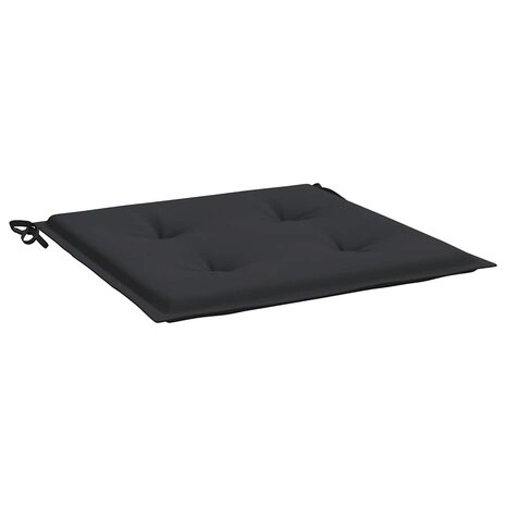 Tuinstoelkussens 4 st 50x50x3 cm oxford stof zwart 5
