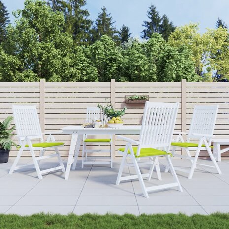 Tuinstoelkussens 4 st 50x50x3 cm oxford stof felgroen 1