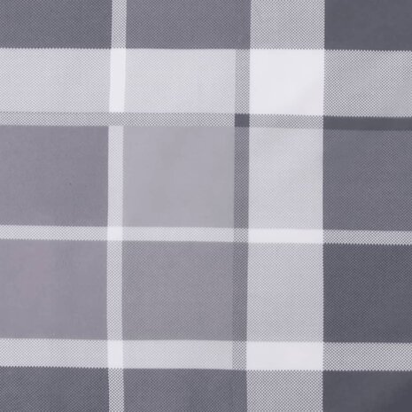 Tuinstoelkussens 4 st 50x50x3 cm oxford stof ruitpatroon grijs 8