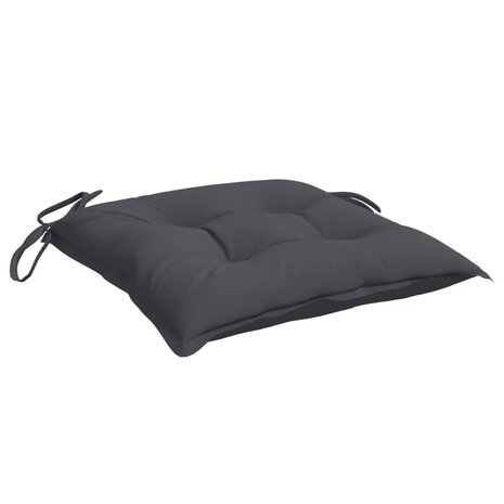 Stoelkussens 2 st 40x40x7 cm oxford stof antracietkleurig 5