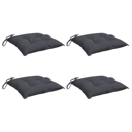 Stoelkussens 4 st 40x40x7 cm oxford stof antracietkleurig 3
