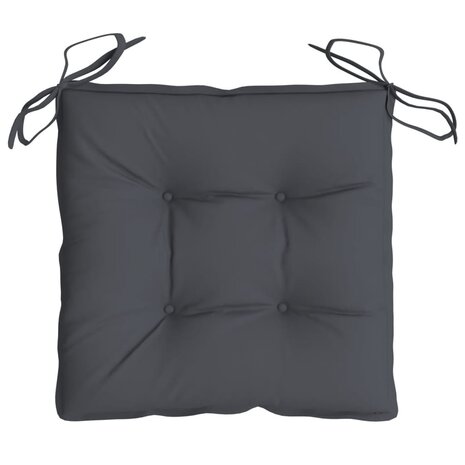 Stoelkussens 4 st 40x40x7 cm oxford stof antracietkleurig 6