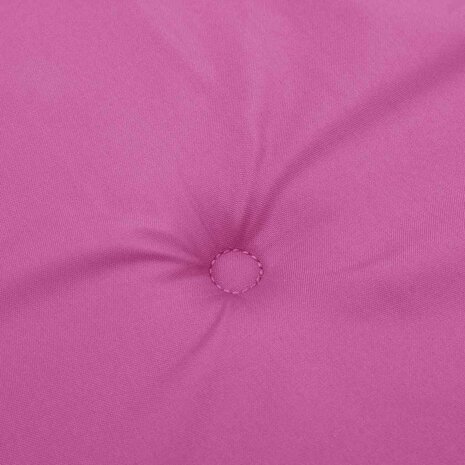 Tuinstoelkussens 6 st 40x40x3 cm stof roze 7