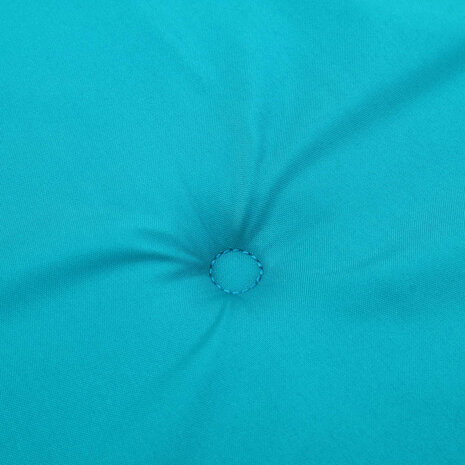 Tuinstoelkussens 2 st 40x40x3 cm stof turquoise 7