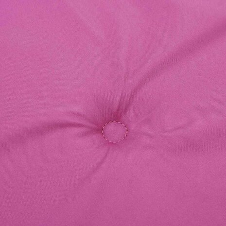 Tuinstoelkussens 2 st 50x50x3 cm stof roze 7