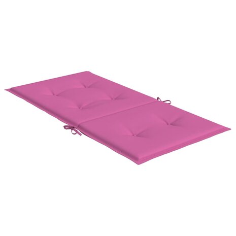 Stoelkussens 4 st lage rug stof roze 6