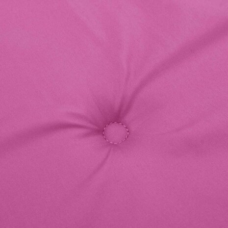 Stoelkussens 4 st lage rug stof roze 8