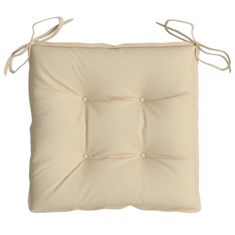 Stoelkussens 2 st 40x40x7 cm oxford stof beige 6