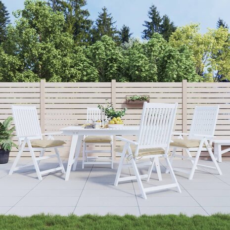 Stoelkussens 4 st 40x40x7 cm oxford stof beige 1